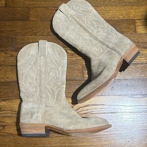 Frye Suede Cowgirl boots